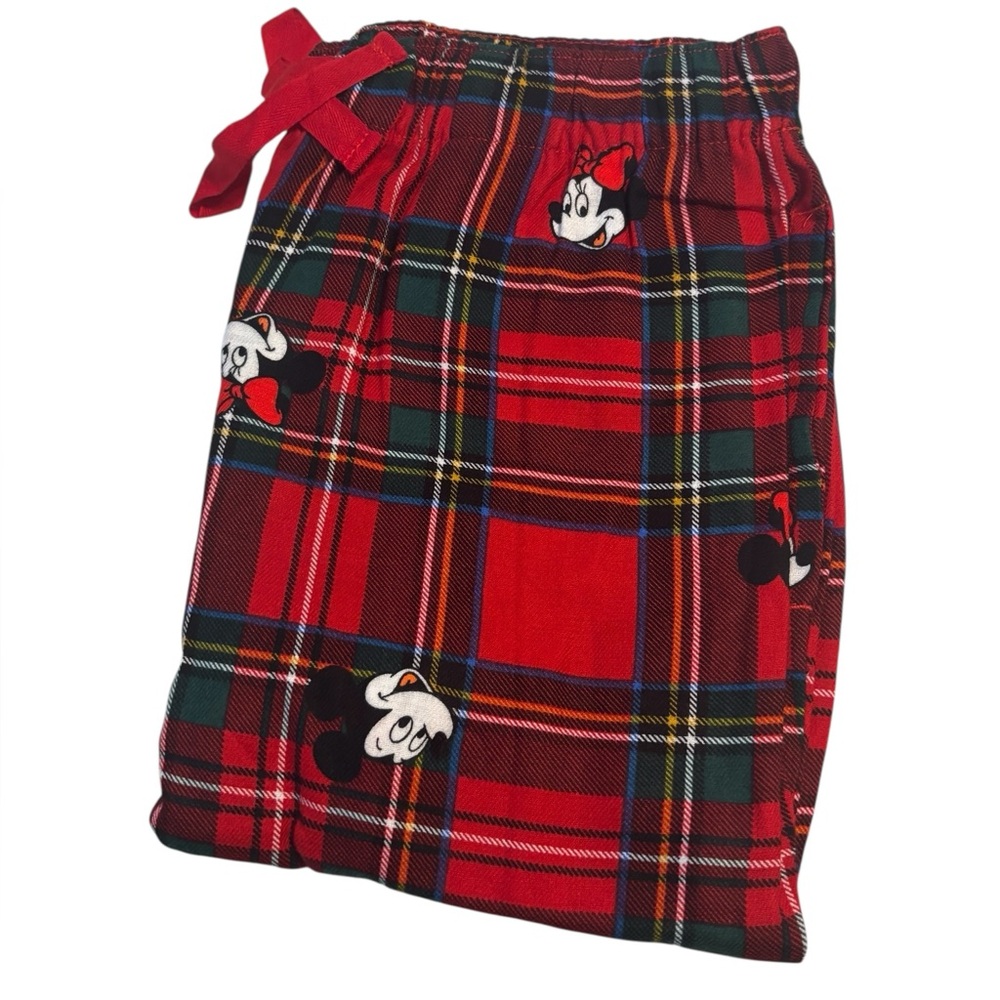 Old Navy x Disney Red Plaid Minnie Mouse Pajama Set - Picture 3 of 5